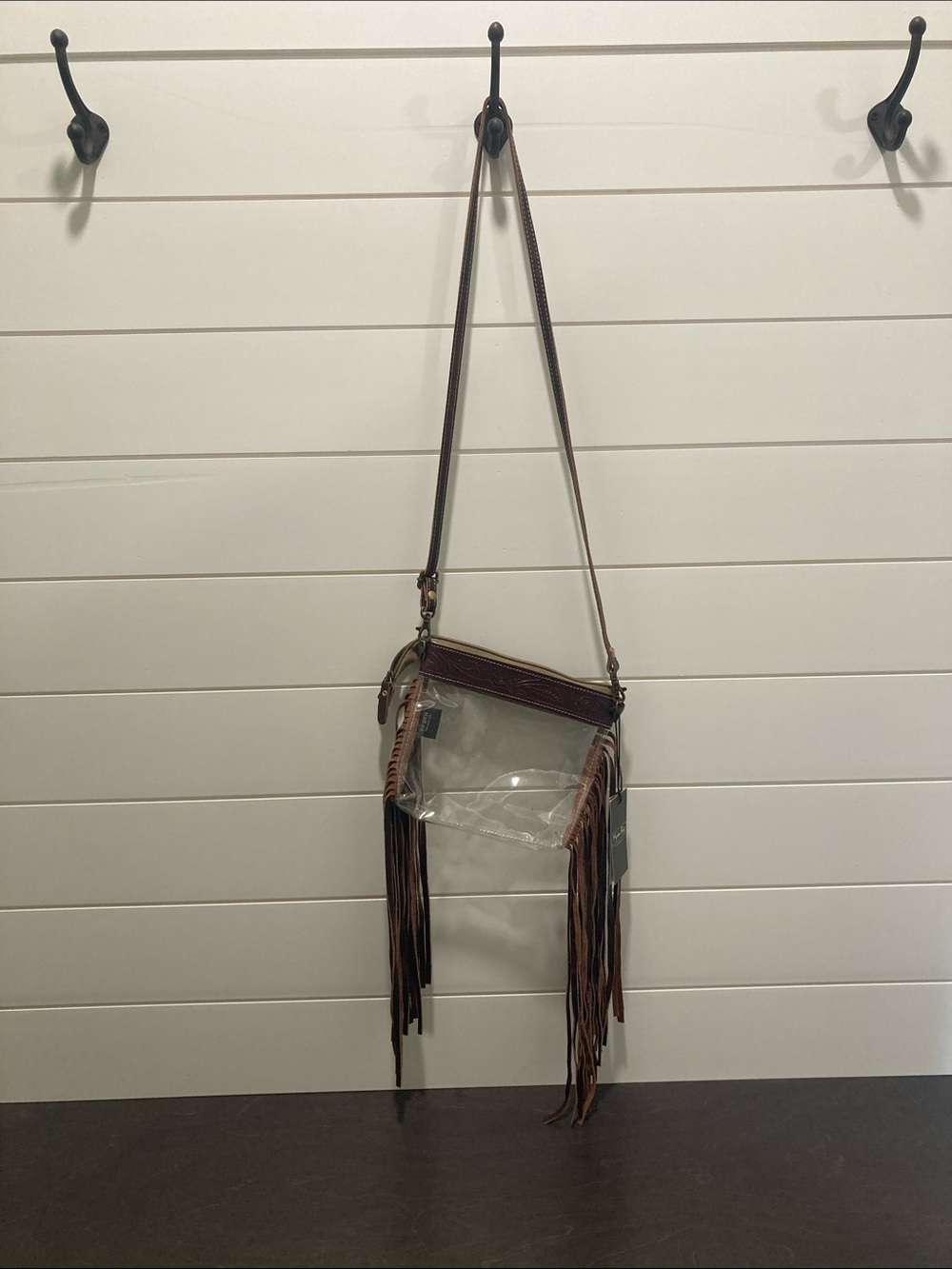 NWT Myra Bag Intricate Clear Fringe Crossbody Stadium Purse (S-2891)-Western-New - Picture 3 of 9